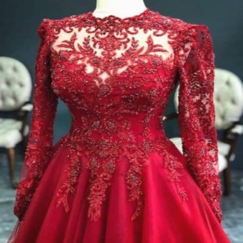 Den røde kjolen i en drøm
