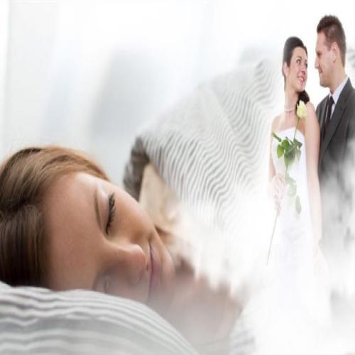 El matrimoni d'un home amb la seva dona en un somni