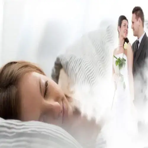 Vīrieša laulība ar sievu sapnī