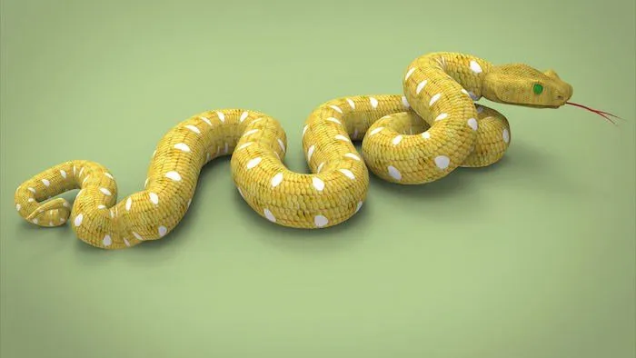 Drømmer om en gul slange - tolkning av drømmer på nettet