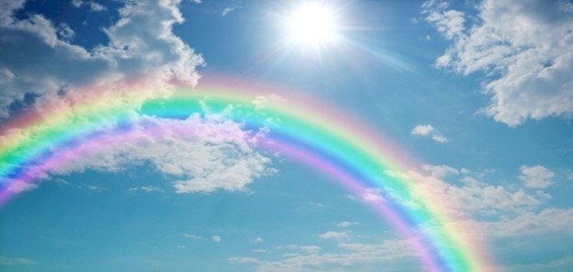 Een regenboog in een droom zien - interpretatie van dromen online